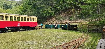 鉱山電車運行の様子