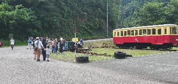 ポッポ汽車展示館の鉱山電車乗り場