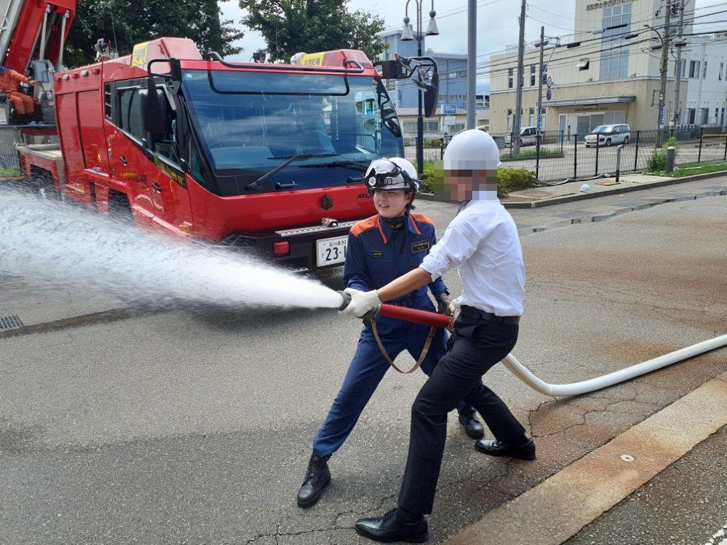 放水体験