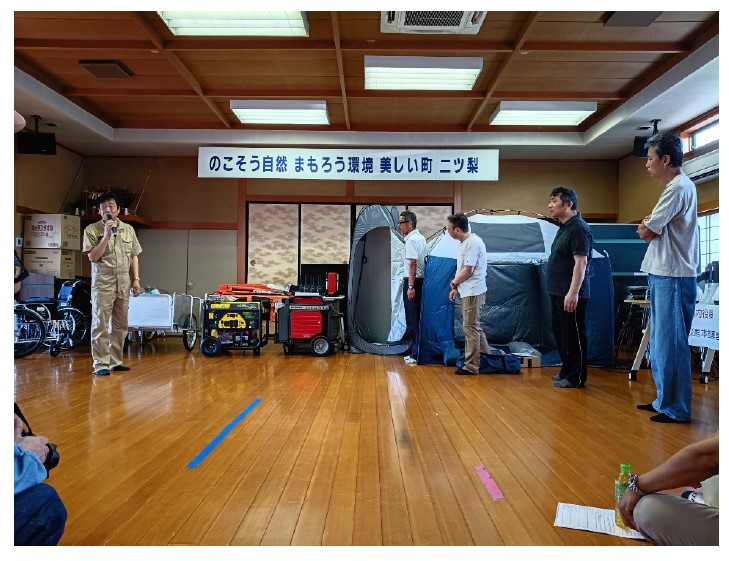 二ツ梨町 防災資機材の整備状況写真