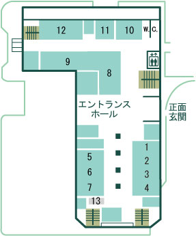 地上1階フロアマップ