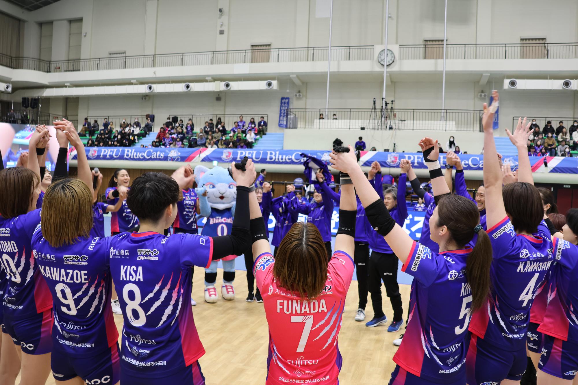 12月27日PFUブルーキャッツ石川かほくホームゲームの様子