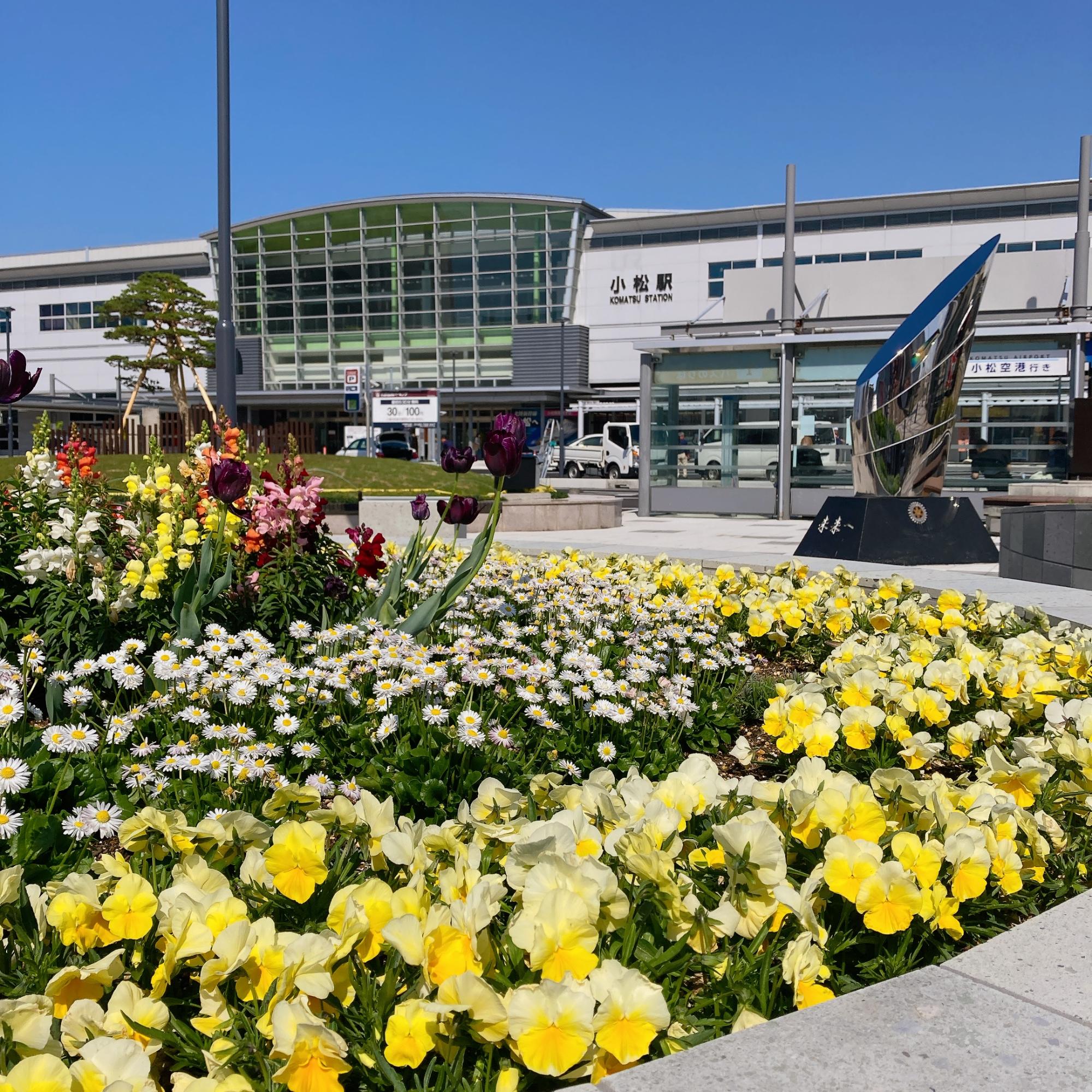 小松駅前花壇