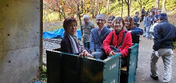 トロッコに乗ってマインロードに入る直前の様子