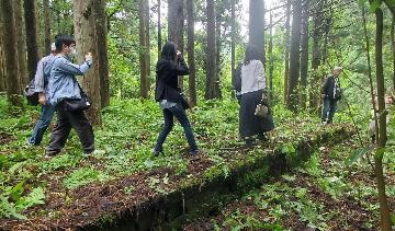 長原のホーム跡を訪ねる（廃線ツアー）