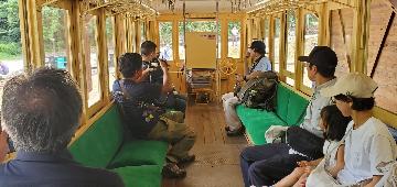 運行中のキハ3の車内