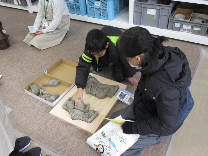 出土品整理体験 土器パズル