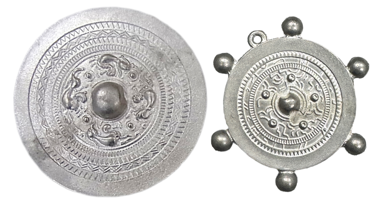 ミニ銅鏡鋳造写真