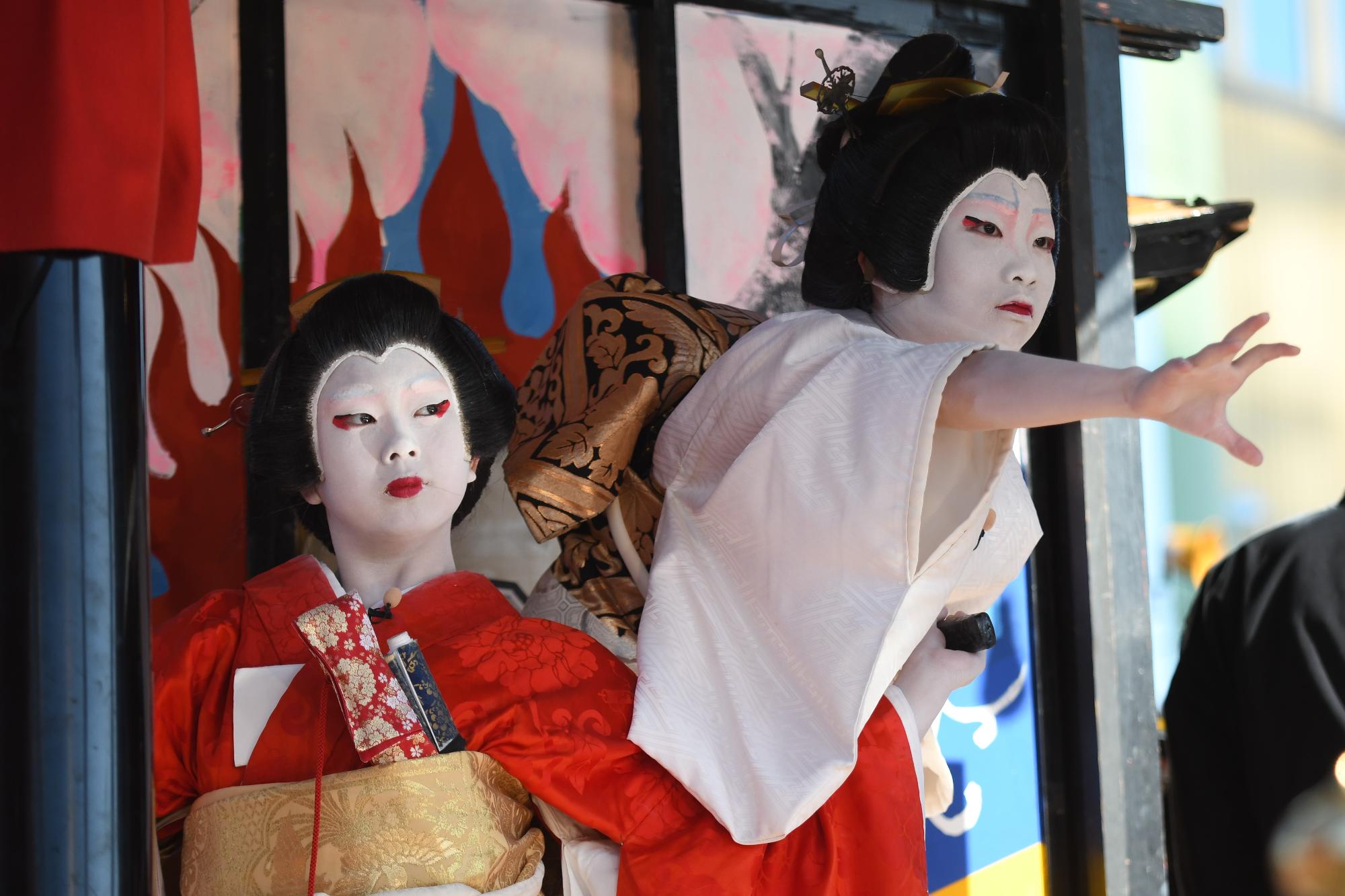 令和8年 お旅まつり上演のようす（寺町）