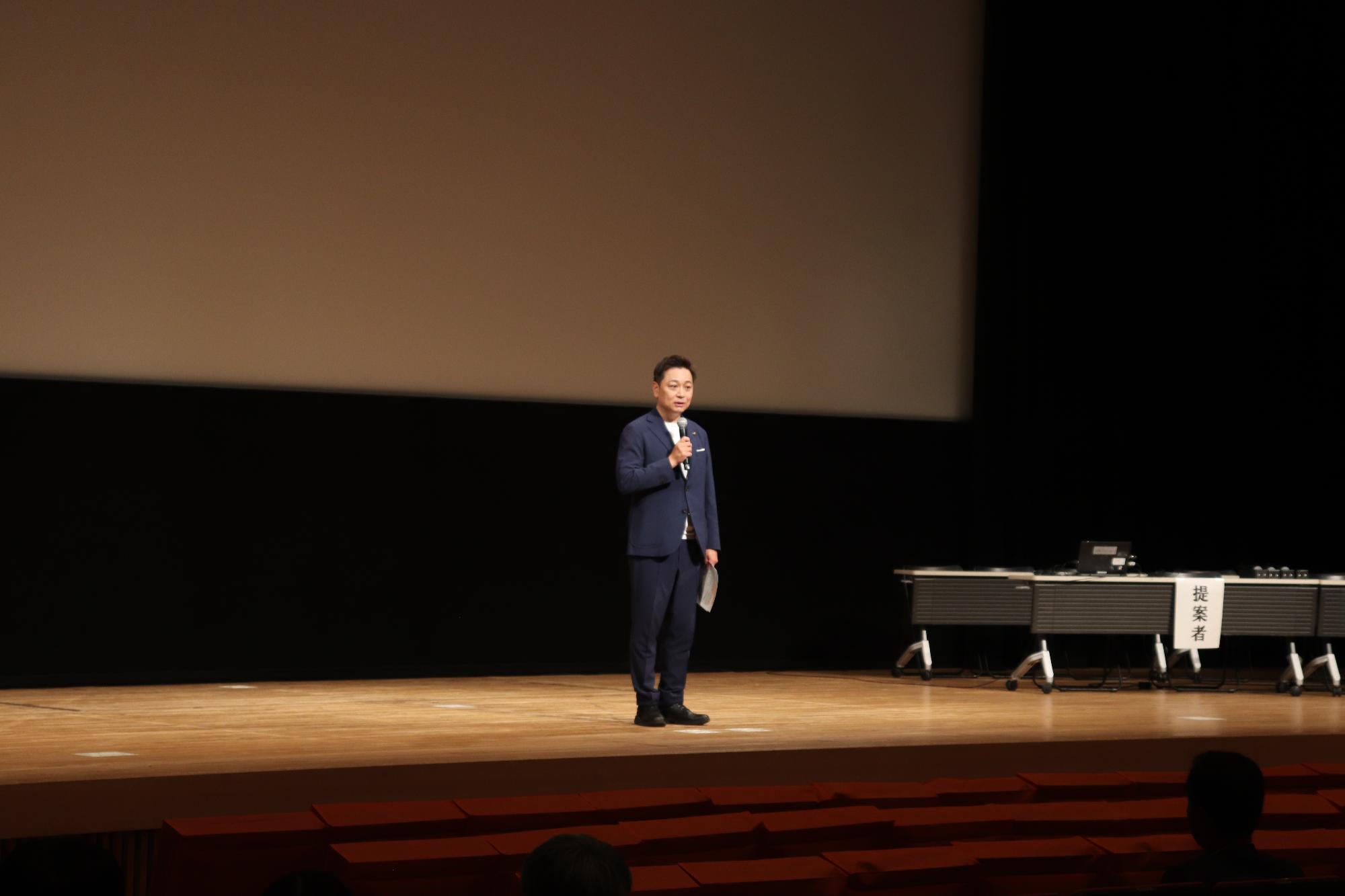 市長挨拶の様子